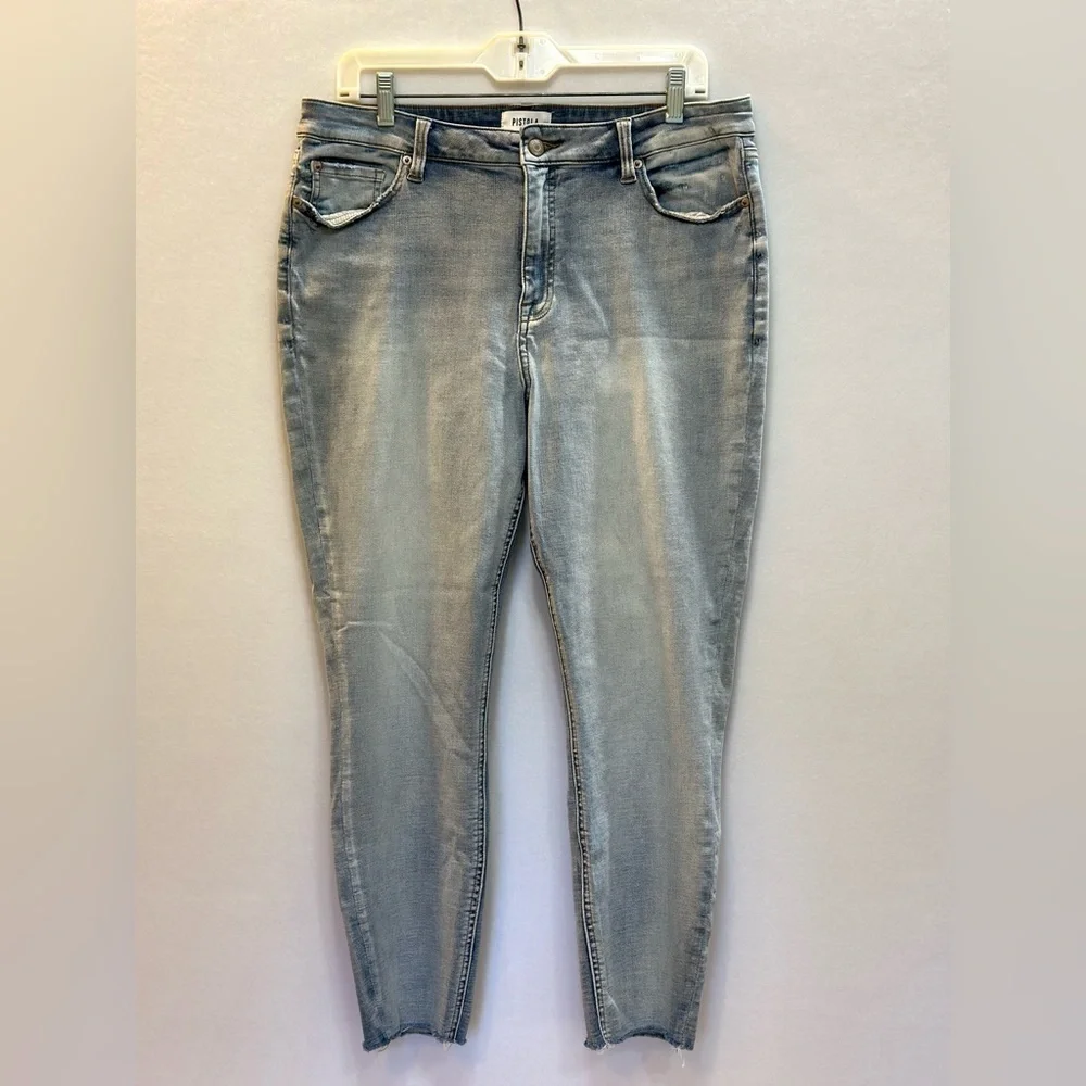 PISTOLA Arielle Skinny High Waist Scissor Cut Hem Jean Size 32